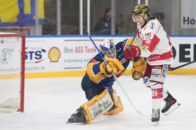 Corey Mackin gehörte am Mittwochabend zu den auffälligsten Eispiraten-Akteuren. Der Kanadier blieb aber ohne Treffer.