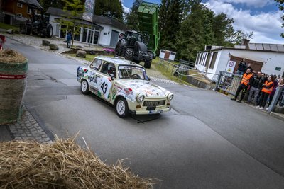 Michael Schröder und Stefan Kupsch gehörten voriges Jahr zu den Startern beim Lößnitzer Rallyesprint.