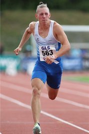 Jakob Thümer (TSG Oederan) sprintete im Finale auf Rang 5.