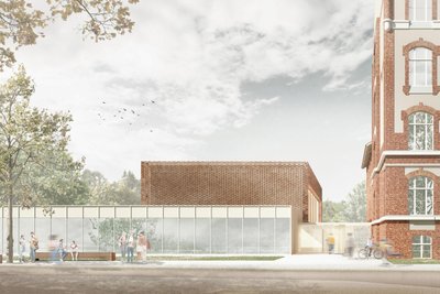 Modern und schick: Am Mittwoch wird der symbolische Spatenstich für die neue Sporthalle an der Kemmlerschule vollzogen.