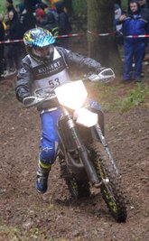 Benjamin Barth aus Schwarzenberg ging beim Speedhill in Geyer in der Kinderklasse an den Start.