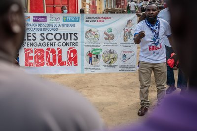 Die Ebola-Zahlen im Kongo steigen - bei der Bevölkerung wird Aufklärung über die Krankheit und Ansteckungsgefahren betrieben (Archivbild)
