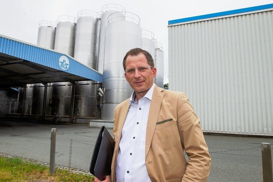 35-Millionen-Euro-Investition: Vogtlandmilch will in Plauen neu bauen - Sebastian Singer ist Technischer Leiter bei der Vogtlandmilch. Gemeinsam mit dem Geschäftsführer plant er die Erweiterung.
