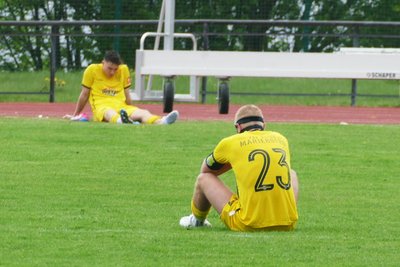 Nach dem Abpfiff herrschte auf Marienberger Seite mal wieder getrübte Stimmung.
