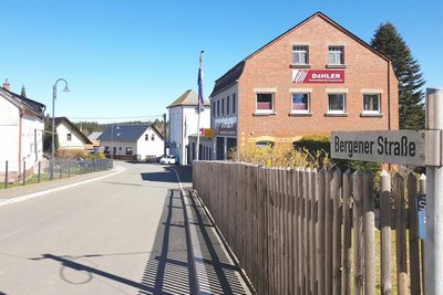 Die Bergener Straße in Werda war 2018 und 2019 eine Großbaustelle.