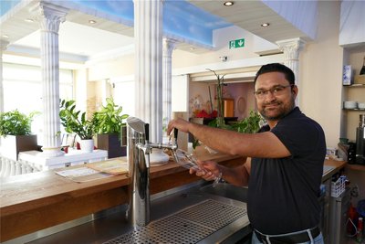 Kanwaljit Singh, Betreiber des Taj Mahal in Zschopau, möchte die Außengastronomie noch verbessern.