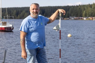 Campingparkleiter Holger Rockstroh rechnet am Wochenende mit vielen Besuchern am Geyerschen Teich.