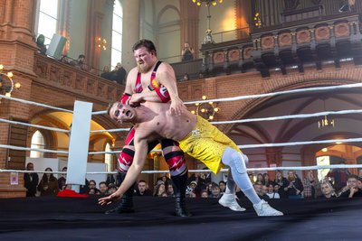 Am Wochenende gibt es eine Wrestling-Show im Kraftverkehr. Bereits kürzlich fand ein solches Spektakel in einer Chemnitzer Kirche statt.