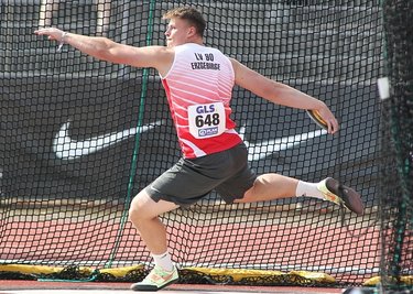Mit einer persönlichen Bestweite von 61,13 Metern sicherte sich Steven Richter den deutschen U-23-Meistertitel im Diskuswurf. 