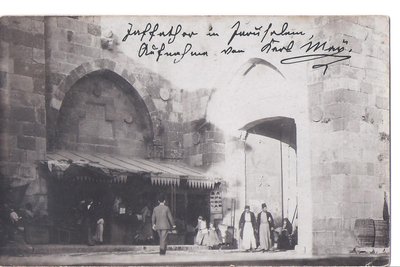 Diese originale, historische Aufnahme des Jaffatores hat Karl May im Mai 1900 gemacht und beschriftet.