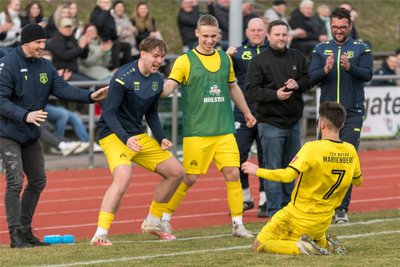 So wie hier beim 4:0 gegen den FSV Budissa Bautzen wollen die Motor-Kicker auch in den letzten drei Saisonspielen jubeln.