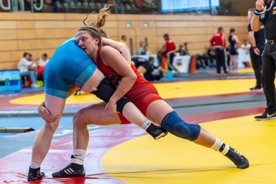 Cassidy Richter (in Rot) schrammte in Elsenfeld knapp an einer Medaille vorbei.