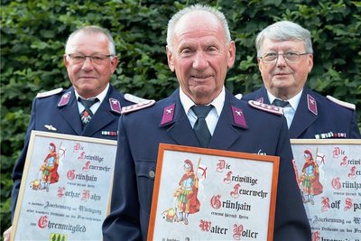 Lothar Hahn, Walter Poller und Rolf Spangler (v.l.). 
