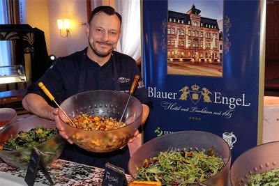 Benjamin Unger vom Hotel „Blauer Engel“ sorgte für die Kulinarik.
