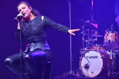 Julia Neigel ist Sängerin in der aktuellen Besetzung der Band Silly. Hier am Donnerstag im Tivoli Freiberg.