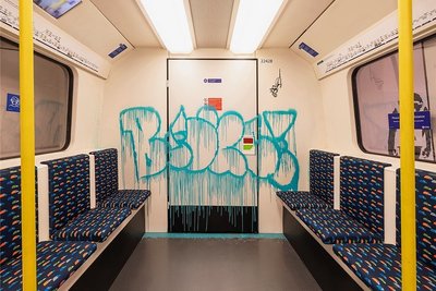 Ausstellungsstück der Schau "The Mystery of Banksy".