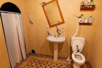 Ausstellungsstück der Schau "The Mystery of Banksy.