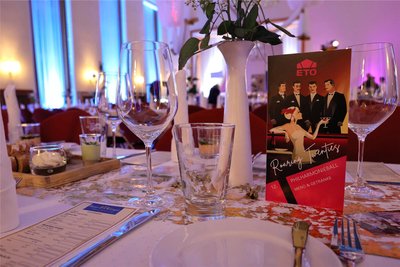 Festlicher Tischschmuck zum Philharmonieball.