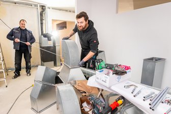 36 Millionen Euro: Das hat Marienberg in den nächsten zwei Jahren mit dem Geld geplant - Die 2022 begonnene Sanierung der Kita Knirpsenhaus soll dieses Jahr beendet werden. Aktuell wird dort an der Heizungs- und Lüftungsanlage gearbeitet.