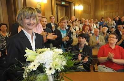 Barbara Ludwig wurde am 30. Juni erneut zur Chemnitzer Oberbürgermeisterin gewählt.