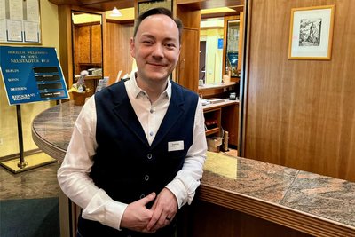 Daniel Frisch, der Geschäftsführer des Hotels Neustädter Hof in Schwarzenberg, fand offene Worte.