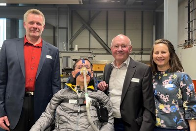 Ein CEP-Familien- und Firmenporträt: Thomas Weichold, Torsten, Wolfram und Katrin Möhler beim Werkhallentalk im Mai 2025.