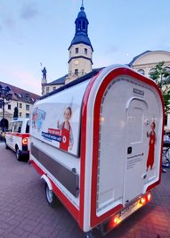 Der DRK-Imbissanhänger hat seine ersten Einsätze hinter sich. 