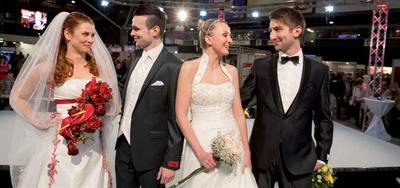 Romantik in der Messehalle verspricht die Schau "Heiraten und Feste".