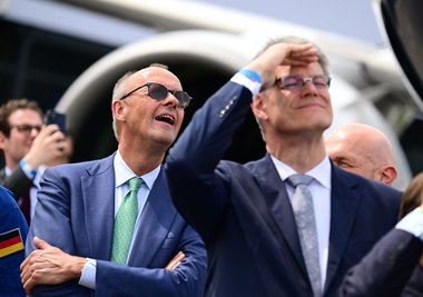 Kanzler Merz auf der ILA