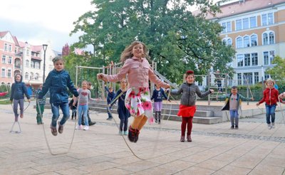 Die neunjährige Erika und ihre Hortklasse 3b der Grundschule "Theodor Körner" haben viel geübt im Vorfeld des Weltkindertages. Leider muss der nun ausfallen.