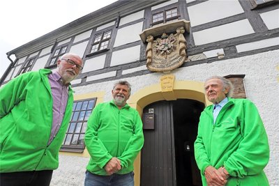 Die drei Herren vom Heimatmuseum: Volkmar Herklotz, Jürgen Frei und Werner Kahnt (v.l.).