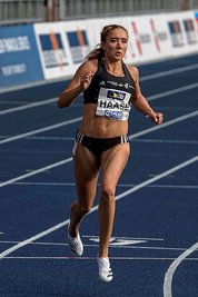 Die Zschopauerin Rebekka Haase holte Bronze über die 100 und die 200 m. 