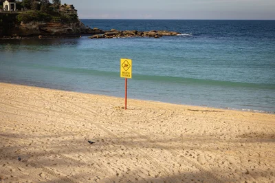 Nach dem Hai-Angriff wurde der betroffene Strand aus Sicherheitsgründen geschlossen.