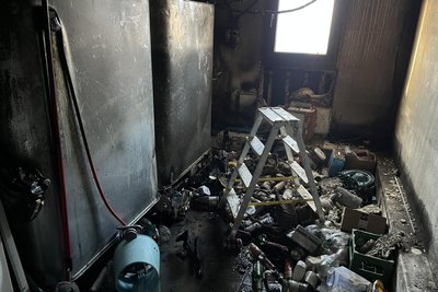 Im Hauswirtschaftsraum des Wohnhauses war der Brand ausgebrochen.
