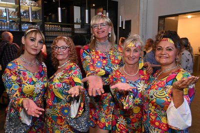 Der „Montagstreff aus Ursprung“ mit Annett Schaller, Carmen Eckert, Tabea Franke, Kerstin Dörfler und Mary Hederer hat in Stollberg mitgefeiert.