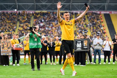 Abschiednehmen hieß es für den Dresdner Stefan Kutschke, der am Ende der Saison 2025/2026 seine Karriere beendet hat.