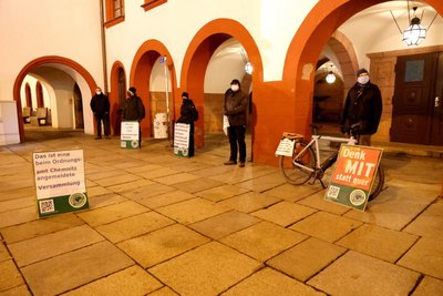 Am Montagabend gab es Gegenprotest.