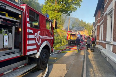 50 Feuerwehrleute waren auf der Bergstraße im Einsatz.
