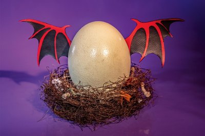 Kleine Drachen hatten im ganz frühen Mittelalter nur so lange etwas zu lachen, solange sie im Ei steckten.