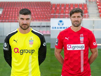 Johannes Brinkies (links) und Ronny König haben ihre Verträge beim FSV Zwickau verlängert.