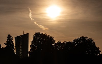 In Frankfurt am Main war es Samstagabend trocken.