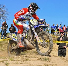 Im vergangenen Jahr gewann Luca Fischeder, hier bei der Sonderprüfung am Burgberg, die Overall-Wertung bei "Rund um Dahlen". Am Sonntag geht es in Nordsachsen wieder um die besten Zeiten. 