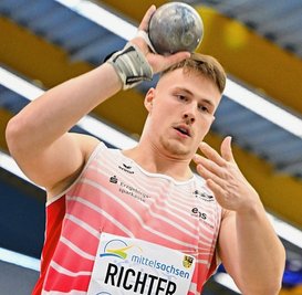 Der Gelenauer Steven Richter verpasste einen Podestplatz beim Kugelstoßmeeting im mecklenburgischen Sassnitz nur knapp. 