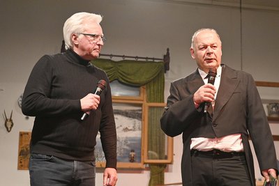 Die Organisatoren der Veranstaltung Claus Dunsch (links) und Thorald Meisel.