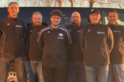 Der Tabellenführer aus Oelsnitz: (von links) Kristian Borschke, Yannic Grießbach, Leonard Lieb, Frank Eberlein, Ronny Stephan und Aron Fläschendräger.