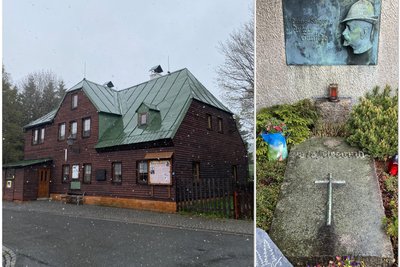 Anton Günthers Wohnhaus und sein Grab in Gottesgab/Boží Dar.