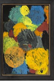 Ernst Wilhelm Nay: Gelbvariation, 1961; Öl auf Leinwand. . 