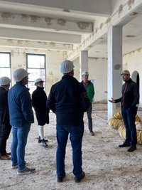 Der Rundgang führte auch in den künftigen großen Ausstellungsraum.