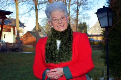 Marianne Martin kurz vor ihrem Abschied vom Fernsehpublikum im Dezember 2020 in Zwönitz.
