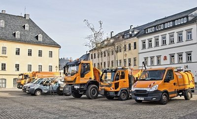 Parade auf dem Markt: Im Rathaus wurde am Donnerstag die Strategie für den Winter beraten. 